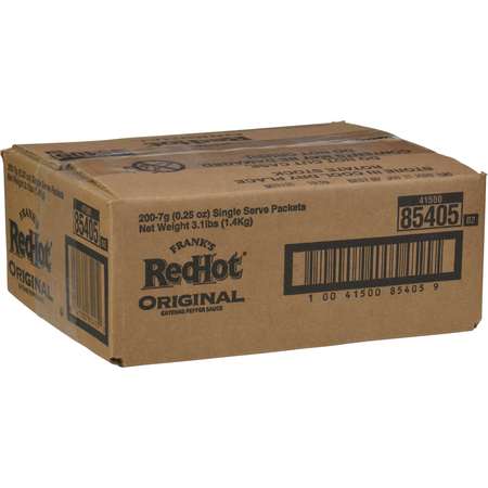 Franks Redhot Frank's Redhot Original Hot Sauce Packets 7g, PK200 85405